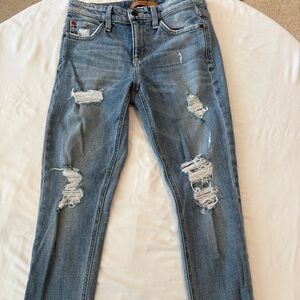 Joe's Jeans Light Blue Distressed Skinny Jeans